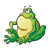 Sitting Green Frog Color PDF