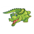 Green Crocodile Color PDF