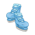 Blue Ice Skates Color PNG