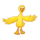 Yellow Duck with wings out