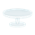 Silver Serving Stand Color PNG
