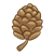 Brown Pinecone Color PNG