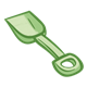 Sand Shovel green