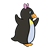 Girl Penguin Color PNG