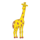 Yellow Giraffe looking behind
