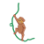 Brown Monkey Color PNG