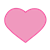 Pink Heart Color PNG