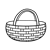 Woven Basket Line PNG