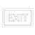 Red Exit Sign Line PNG