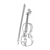 Violin with Bow Line PDF