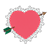 Red Valentine Heart Color PNG