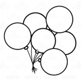 Bunch of 6 Balloons