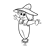 Scarecrow Line PNG