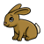 Brown Rabbit Color PNG