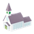 White Church Color PNG