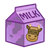Purple Milk Carton Color PNG