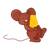 Happy Brown Mouse Color PNG