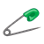 Safety Pin Color PNG