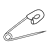 Safety Pin Line PNG