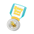 Busy Bee Medal Color PNG
