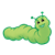 Happy Inchworm Color PNG