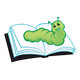 Happy Inchworm on book