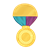 Gold Medal Color PNG