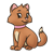 Orange Kitten Color PNG