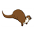 Crouching Brown Otter Color PDF