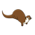 Crouching Brown Otter Color PNG