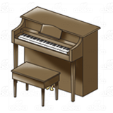Brown Piano