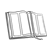 Open Bible Line PNG