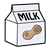 Carton of Milk Color PNG