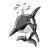 Orca Whale Color PNG