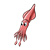 Pink Squid Color PNG