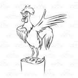 Crowing Rooster
