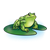 Green Spotted Frog Color PNG