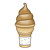 Soft-Serve Coffee Cone Color PNG