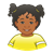 Girl in Yellow Shirt Color PNG
