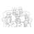 Family Photo Line PNG