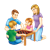 Family Game Night Color PNG