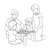Family Game Night Line PNG