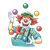 Juggling Clown Color PNG