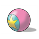 Pink and Blue Ball with yellow star