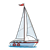Sailboat Color PNG