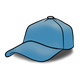 Blue Baseball Cap with background