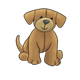Stuffed Brown Puppy 