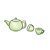 Green Teapot Color PNG