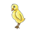 Yellow Bird Color PNG