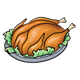 Turkey on Plate 